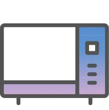 電子レンジのイラスト